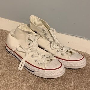 Converse White High Tops